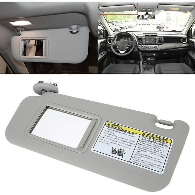 Left Sun Visor for Driver's Seat, 74320-42501-B2, for RAV4 2006-2009, Gray
