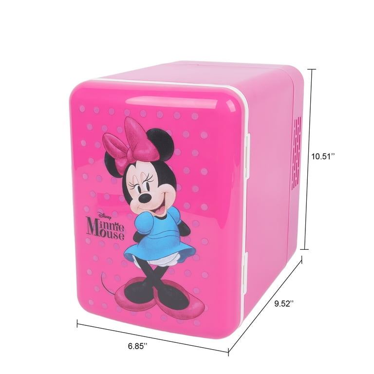 Minnie Mouse 4L 6-Can Mini Fridge, Pink - Walmart.com