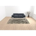 thumbnail image 3 of 9' X 13' Black Oriental Area Rug With Fringe, 3 of 5