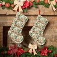 thumbnail image 6 of Uemuo Mushrooms Gnomes Print Christmas Stockings, 18inch Xmas Hanging Stocking Decorations for Christmas Party Family Decor, 6 of 7
