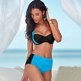 thumbnail image 4 of Traje de baño de bikini sexy para mujer, trajes de baño de cintura alta, traje de baño con cuello halter y push-up, 4 of 5