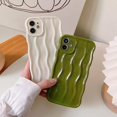thumbnail image 3 of Compatible with iPhone 11 Case,Cute 3D Water Ripple Pattern Curly Wave Frame Soft TPU Back Full Body Screen Camera Protective Cover Bumper Shockproof case for Women and Girls-White, 3 of 12