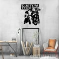 thumbnail image 4 of Craftnamesign Custom Father Son Motocross Metal Wall Art LED Light, Father Son Motorcycle Sign, 4 of 5