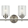thumbnail image 4 of Kichler Winslow 30" 4 Light Brushed Nickel Vanity Light with Seeded Glass Shades, 4 of 7