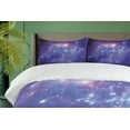 thumbnail image 4 of Ambesonne Nebula Duvet Cover Sets, Milky Way Galaxy Stars, 2-King, Navy Purple, 4 of 7