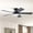 46‘’Black, variant on PHORUS 46" Modern Flush Mount Ceiling Fan with Light,Low-Profile Design, 5 Reversible Blades, Quiet Motor with 6 Speeds, 3-Tone LED Lighting, Indoor & Covered Outdoor,White