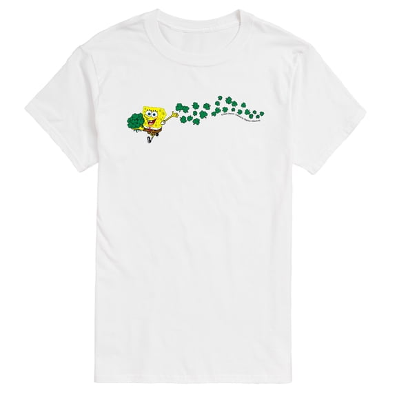 SpongeBob SquarePants - Spongebob Shamrocks - Men's Short Sleeve Graphic T-Shirt