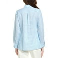 thumbnail image 2 of Foxcroft womens  Jordan Linen Shirt, 14, Blue, 2 of 3