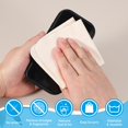 thumbnail image 5 of Glasses Cleaning Cloth 7.9" x 7.9" , Microfiber Eyeglasses Cleaner Cloths Soft Suede Wipe Screen, Beige 12 Pcs, 5 of 7