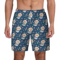 thumbnail image 2 of Picia Astronaut Corgi Dog pattern Mens Swim Trunks with Compression Liner Stretch Beach Shorts Quick Dry with Zipper Pockets No-Chafing Board Shorts-Large, 2 of 9