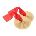thumbnail image 4 of MERIGLARE 2 Pieces Finger Cymbals Hand Cymbals for Performance School Drum Corp School, 4 of 9