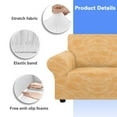 thumbnail image 6 of XYZCANDO Yellow Sofa Cover Stretch Couch Cover Sofa Slipcovers for 1 Cushion Couch 1 Seater Furniture Sofa Armchair Covers, 6 of 6