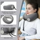 thumbnail image 3 of Almohada cervical de viaje Urnexttour, espuma viscoelástica con fundas de almohada, color gris, 3 of 6