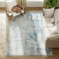 thumbnail image 2 of HOMCOM Machine Washable Area Rug 5x7, Non-Slip Modern Abstract Floor Cover Foldable Carpet for Living Room, Bedroom, Dining Room, Blue, 2 of 9