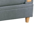 thumbnail image 5 of Gimy 37 Inch Modular Armless Sofa Chair, Gray Dorris Upholstery, Wood, 5 of 6