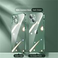 thumbnail image 3 of Funda transparente con revestimiento de borde cuadrado para iPhone 16, 15, 14 Plus, 13 Mini, 12, 11 Pro Max, X, XR, XS, funda protectora de silicona suave, 3 of 5