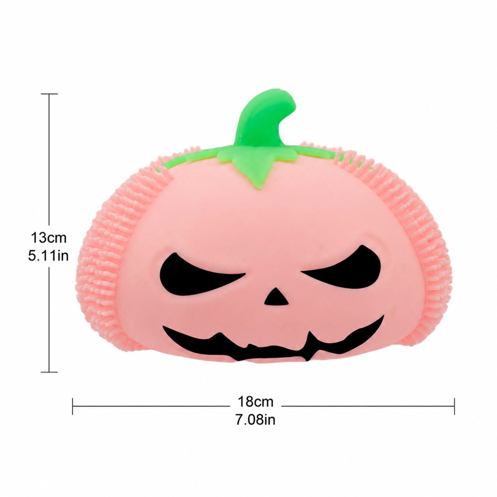 Cute Pumpkin Shaped Slow Rising Fidget Toys Spooky Halloween Decor Stress Relief Fidget Toy Portable Travel Decompression Toy Green