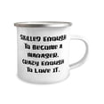 thumbnail image 2 of Brilliant Manager Gifts, Skilled Enough to Become a, Appreciation Birthday 12oz Camper Mug For Colleagues From Coworkers, Manager gift ideas, Gift for manager, Best manager gifts, Thoughtful manager, 2 of 2