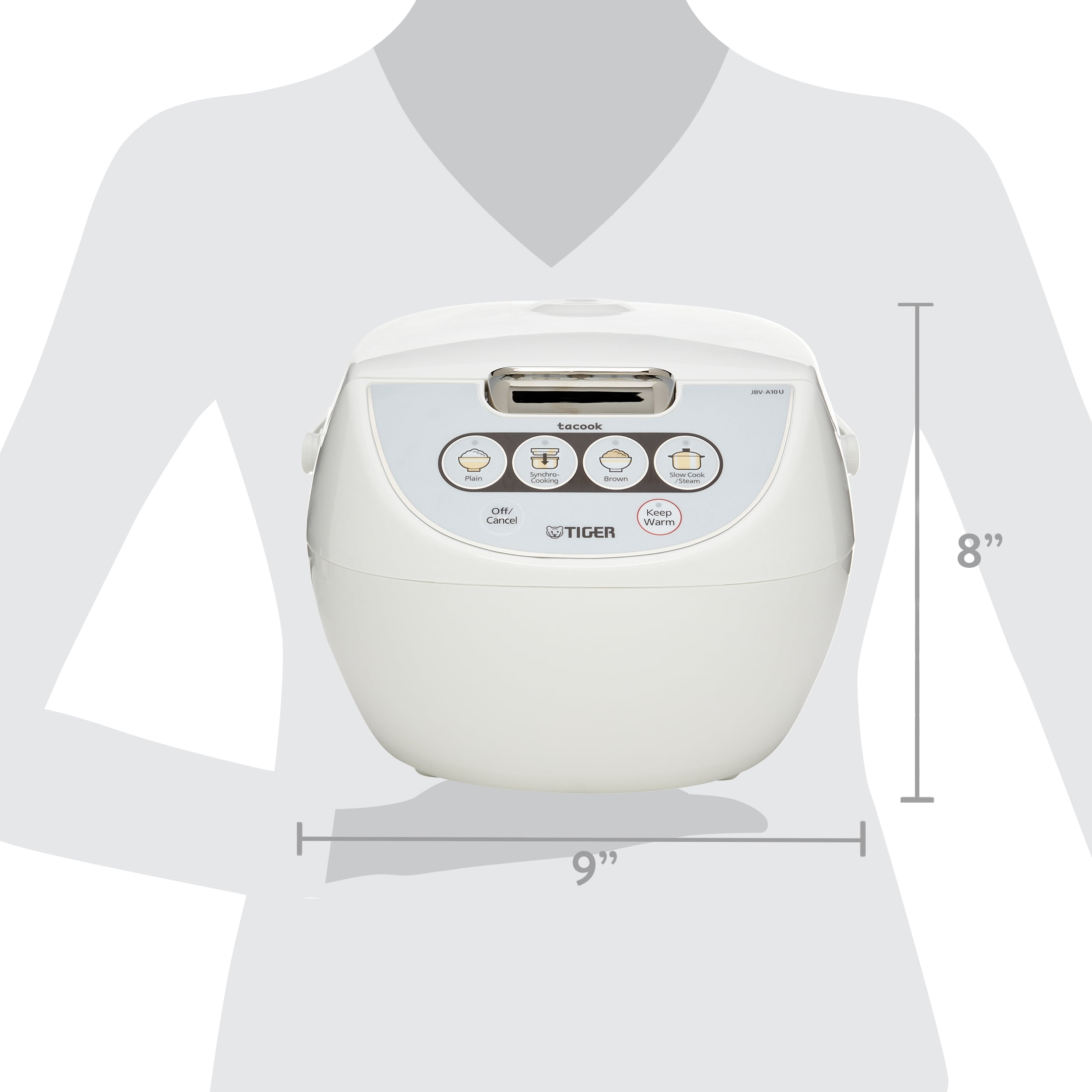 TIGER JBV-A10U 5.5-Cup (Uncooked) Micom Rice Cooker with Food