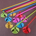 thumbnail image 2 of BRIGHTFUFU Assorted Color Plastic Balloon Sticks with Base for Party Decorations, 144 Pieces Set, 2 of 4