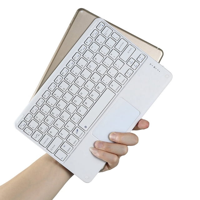 Teclado Inalámbrico con Panel Táctil y Bluetooth para PC, Tableta y Juegos, Color