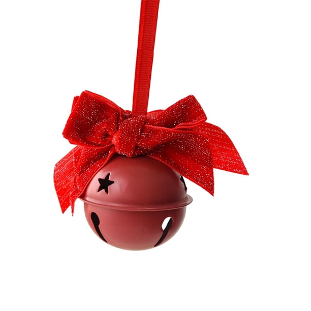 Colgante de campana, adorno navideño decorativo para sala de estar, dormitorio, vacaciones Rojo