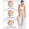 thumbnail image 3 of G4Free Bizcasual Yoga Pants Women High Waist Dress Work Pants with Pockets Wide Leg Business Casual Trousers, 3 of 8