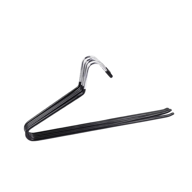 Z Shaped Pants Hangers for Men, Heavy Duty Iron Clothes Rack, Space Saving Closet Organizer, 5-Pack