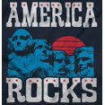 thumbnail image 2 of America Rocks Mount Rushmore USA Plus Size Crewneck Graphic Tee Shirt Brisco Brands 3X, 2 of 6