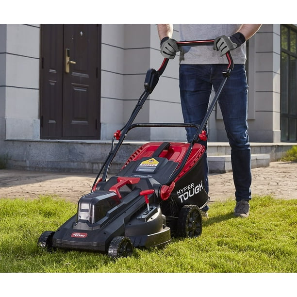 Hyper Tough 40V Max Cordless 16Inch Lawn Mower, 2*4.0Ah battery and