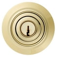 thumbnail image 5 of Brinks Keyed Entry Tulip Style Doorknob, Polished Brass Finish, 5 of 15