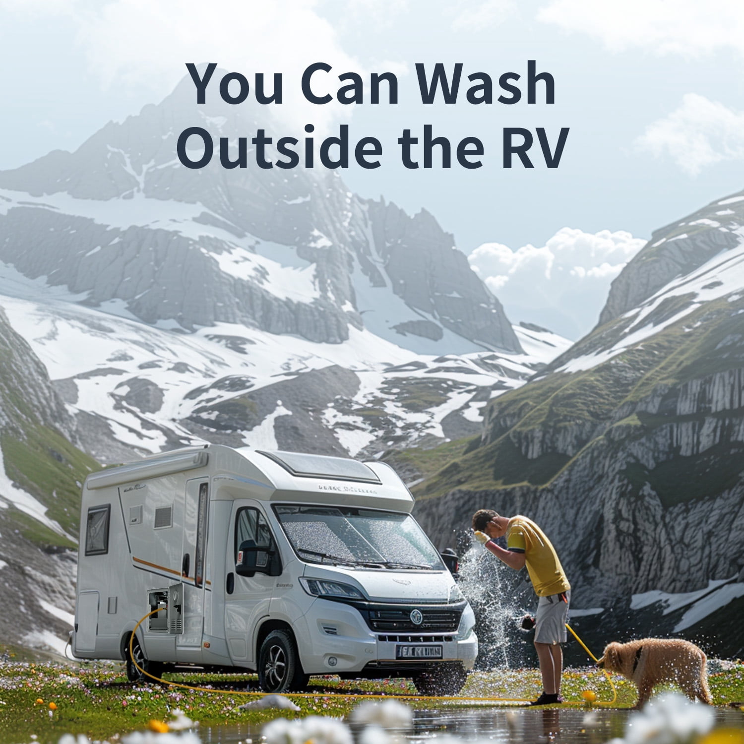 Ranein 65,000 BTU RV Tankless Water Heater without Door, High Altitude Available, 12V, CSA Certificated, with Thermostatic Chamber and Multi-function Controller, On Demand Instant Hot Water Heater