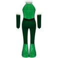 thumbnail image 3 of TiaoBug Kids Girls Christmas Sleeveless Velvet Sequins Party Jumpsuit Ballet Dance Leotards Outfits Green 8, 3 of 6
