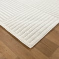 thumbnail image 3 of Luxe Weavers Geometric Checkered Cream 2x3 Area Rug, High Low Carpet, 3 of 9