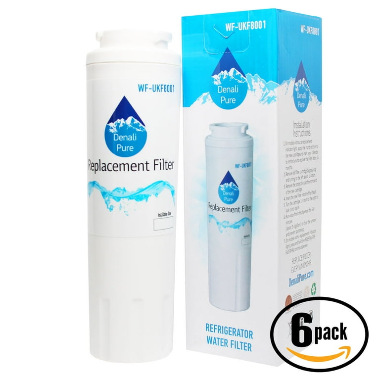 3-Pack Replacement for KitchenAid KFXS25RYMS Refrigerator Water Filter - Compatible with KitchenAid 4396395 Fridge Water Filter Cartridge