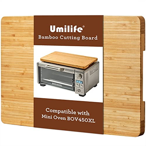 Cutting board for Mini Smart Oven, Compatible with Breville BOV450XL Countertop Toaster Oven, With Heat Resistant Non-Skid Silicone Feet, Creates Storage Space, Protects Cabinets Cupboard, 15.2x9.5?
