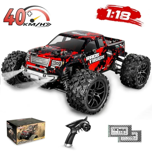 Miebely 1:18 RC Toy Car, 4WD Off-Road Remote Control Truck, All-Terrain