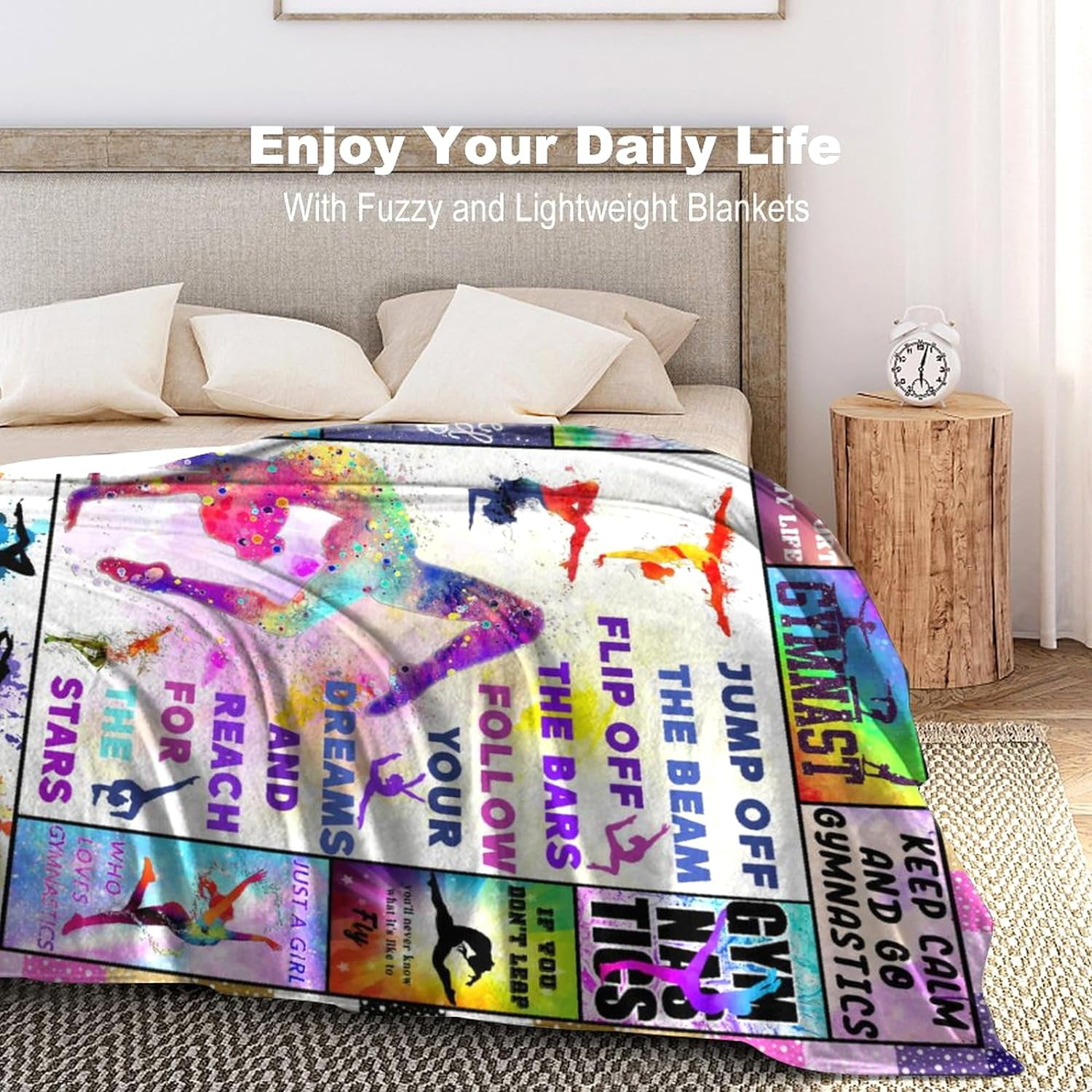 Dance Blanket Soft Cozy Bed Couch Dances Theme Throw Blankets Birthday Gifts for Teen Girls Teachers Women 50"x40"