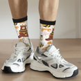 thumbnail image 6 of Vsdgher Cute Bee Honey Jar Hive Bear Crew Socks for Men & Women, Breathable Casual Athletic Ankle Socks, 6 of 6