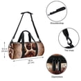 thumbnail image 5 of Paw Print Gym Bag for Sports and Yoga, 17.7" with Interior Zipper Pocket, Large Capacity - Carry on Bag of the Week, 5 of 6