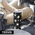 thumbnail image 6 of Pioneer Flower Floral Print Pattern 20oz Skinny Tumbler with Straw & Lid, Double Wall Vacuum Insulated Cup, Leak-Proof, Cup Holder Friendly, Hot 6H Cold 12H, 6 of 6