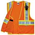 thumbnail image 2 of Ergodyne Glowear 8230Z Type R Class 2, Two-Tone Vest, Orange, 4XL/5XL, 2 of 3