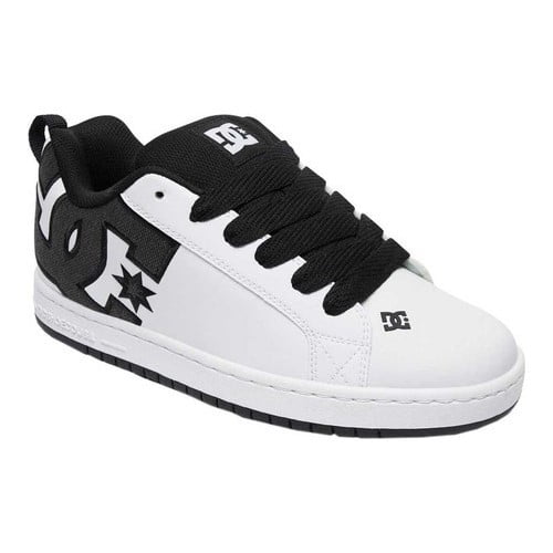 dc black and white shoes