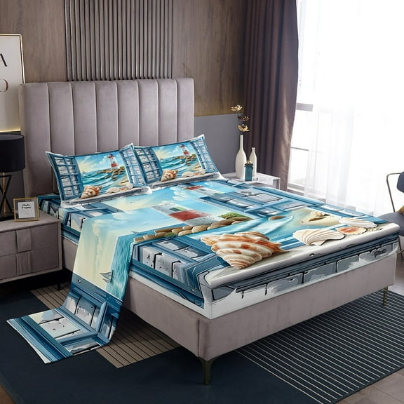 Erosebridal Cute Axolotl Sheet Set Full, Dreamy Flower Floral Bedding Sets Full Size, Cartoon Theme Decor