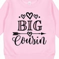 thumbnail image 3 of Inktastic Girls Big Cousin Announcement Toddler Sweatshirt, 3 of 4