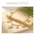 thumbnail image 6 of NICKSUN Boho Ocean Charm Necklace, 14K Gold Plated Starfish Seashell Dolphin Turtle Pendant Chain, Summer Beach Vacation Layered Statement Jewelry, 6 of 7