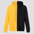 thumbnail image 4 of TOWED22 Mens Hoodies Sweatshirts Long Sleeve Fashion Pullover Hoodie with Pocket(Yellow,M), 4 of 7