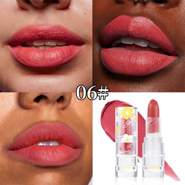 Puntoco Lápiz labial mate de 12 colores, maquillaje en bruma, resistente al agua, lápiz labial hidratante de larga duración