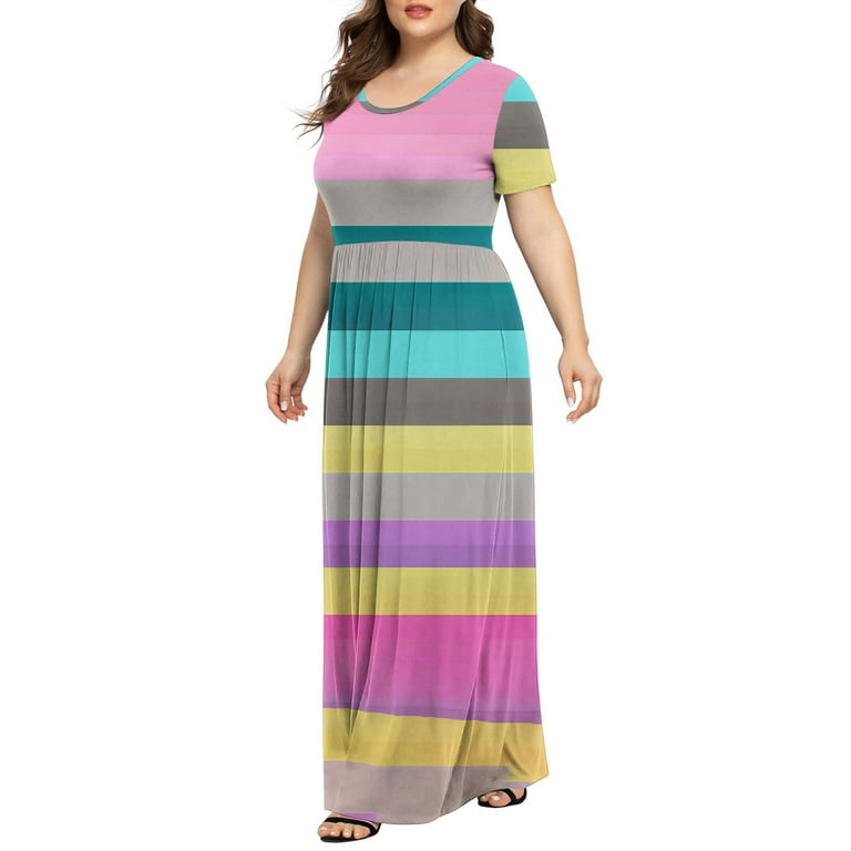 chinese dress ladies Final Sale Plus Size Halter Maxi Dress in Black & White main image 0