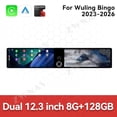 thumbnail image 2 of ZWNAV Dual 12.3 inch Screen Car Radio For Wuling Bingo 2023-2026 Android GPS Navigation Multimedia Video Player Stereo Receiver Head Unit, 2 of 14